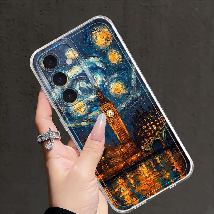 Чехол для телефона Samsung Galaxy A57 A36 A37 A34 A35 A54 A15 A14 A16 A56 A26 A24 A25 A51 A52 A55 A52 A23 Звездная ночь Ван Гога