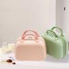 Square Box 14-inch Cosmetic Cases Storage Toiletry Box Makeup Case Solid Color Suitcase  Outdoor