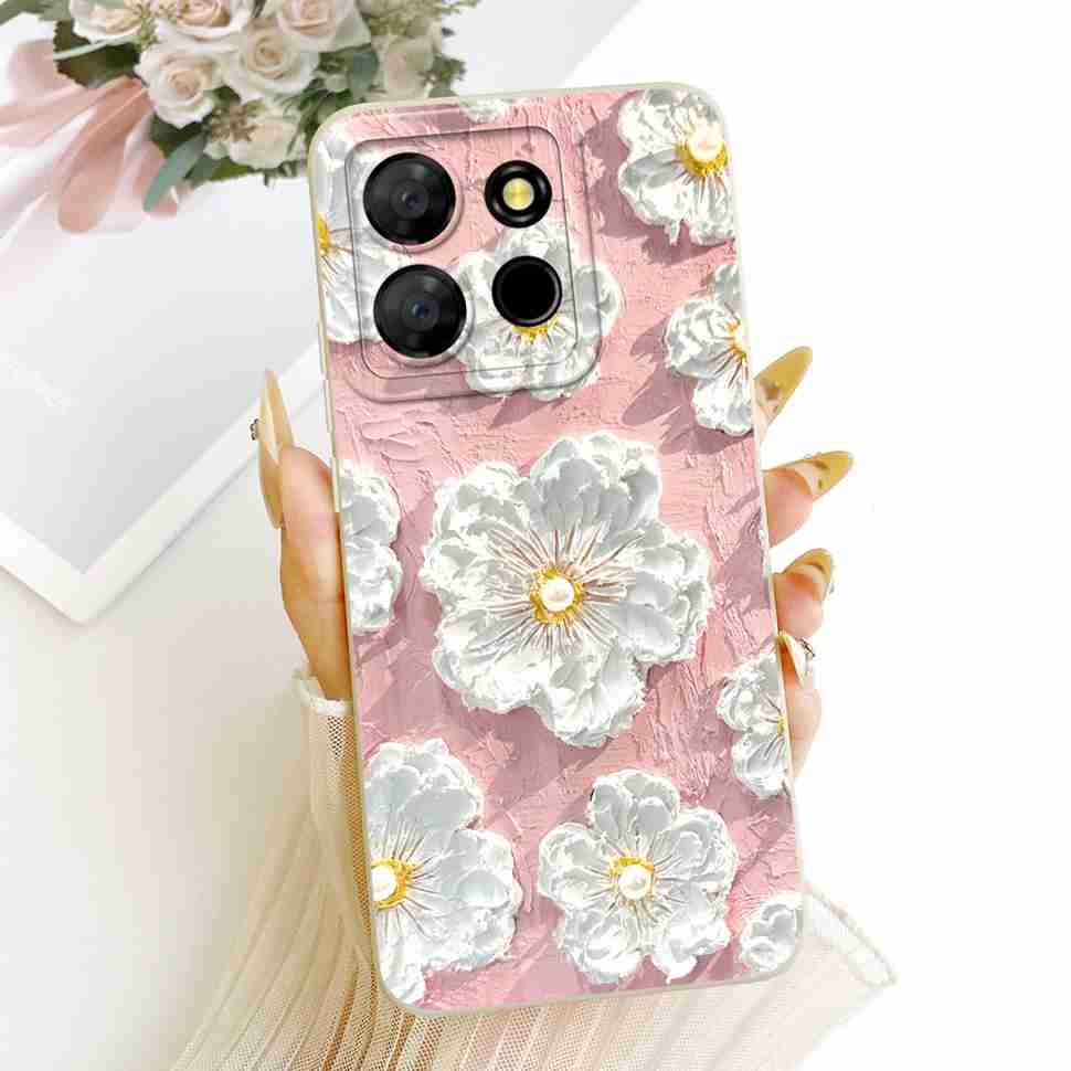 For Infinix Smart 7 Plus Case Beautiful Butterfly Cover For Infinix Smart7 Plus Smart7Plus Silicone Soft Phone Shell Capas 6.6"