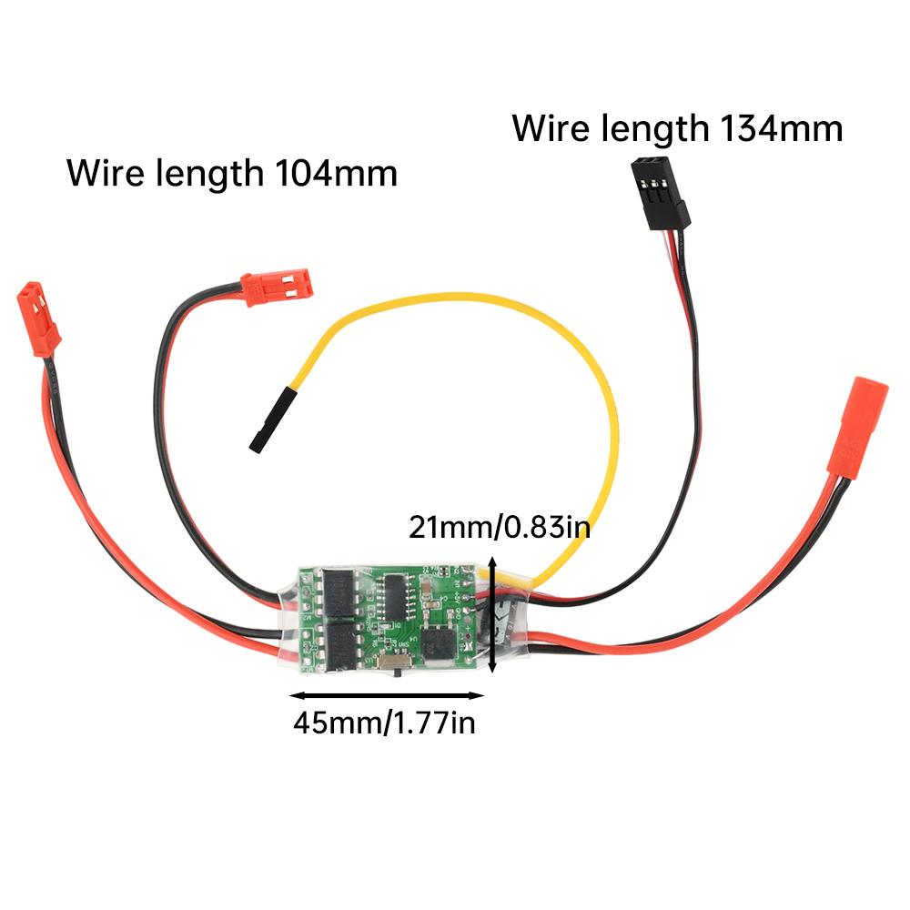 Dual Channel Bidirectional ESC Brushed Electric Speed Controller RC Model Ship Tank Tracked Vehicle 2S 3S Lithium Battery 5A