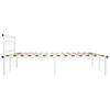 White Metal Bed Frame 200x200 cm