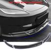 For Tesla Model 3 Highland 2024 Lower Front Bumper Lip Body Kit Spoiler Splitter Bumper Canard Lip Auto Accessories Model3