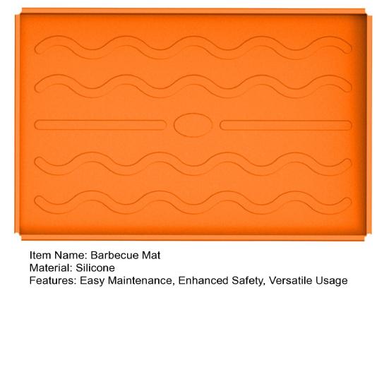 Силиконовый коврик для барбекю для гриля Blackstone 28 дюймов, прочный защитный чехол для гриля пищевого класса для домашних вечеринок и встреч на открытом воздухе
