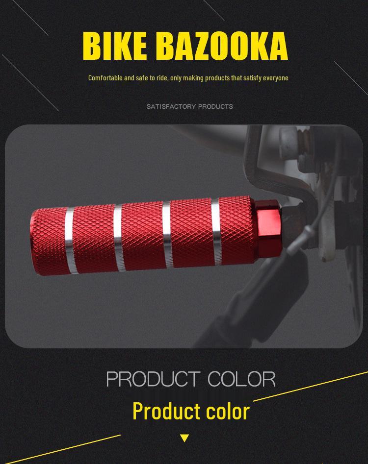 Universal Bicycle Rear Footpegs & Seat Pedals with Rocket Launcher Design