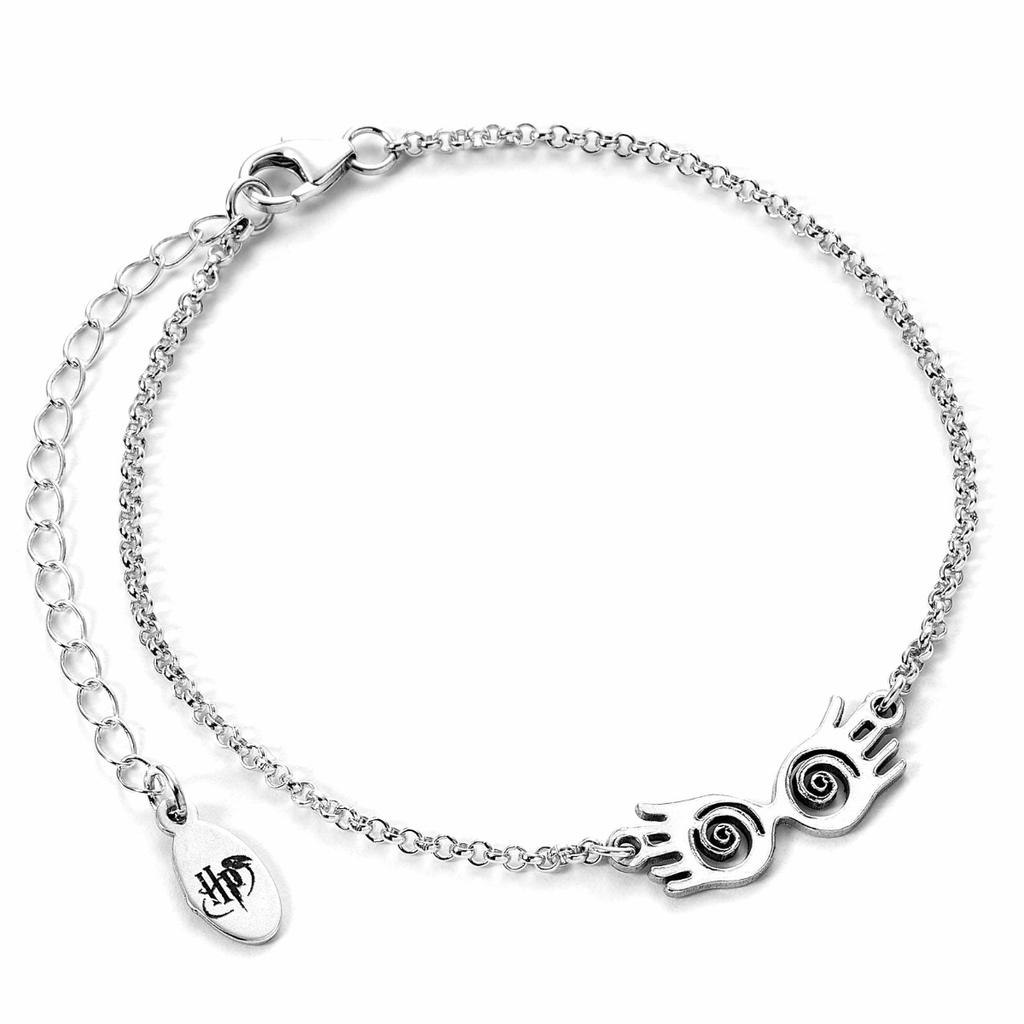 Harry Potter sterling silver Luna specs charm bracelet