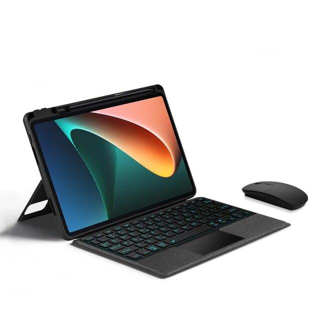 Чехол с Bluetooth-клавиатурой для Xiaomi Mi Pad 5 Pro, 11-дюймовый защитный чехол для планшета Mipad 5 Pro с подсветкой, чехол для сенсорной панели