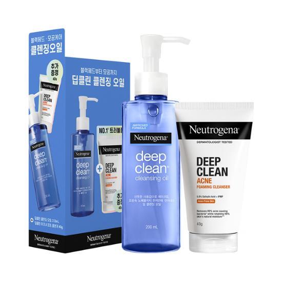 Neutrogena Масло для глубокой очистки 200 мл, специальное предложение (+Пенка от прыщей 40г)