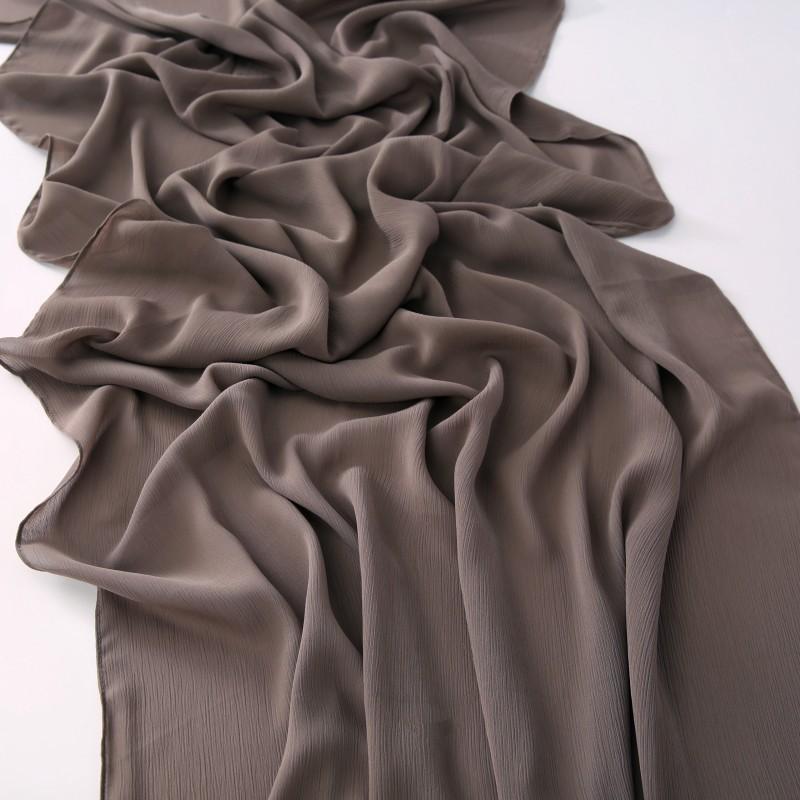 Little Crinkle Chiffon Hijab Good Stitching Solid Plain Scarf High Quality Premium Malaysian Women's Scarves Hijabs Long Shawl