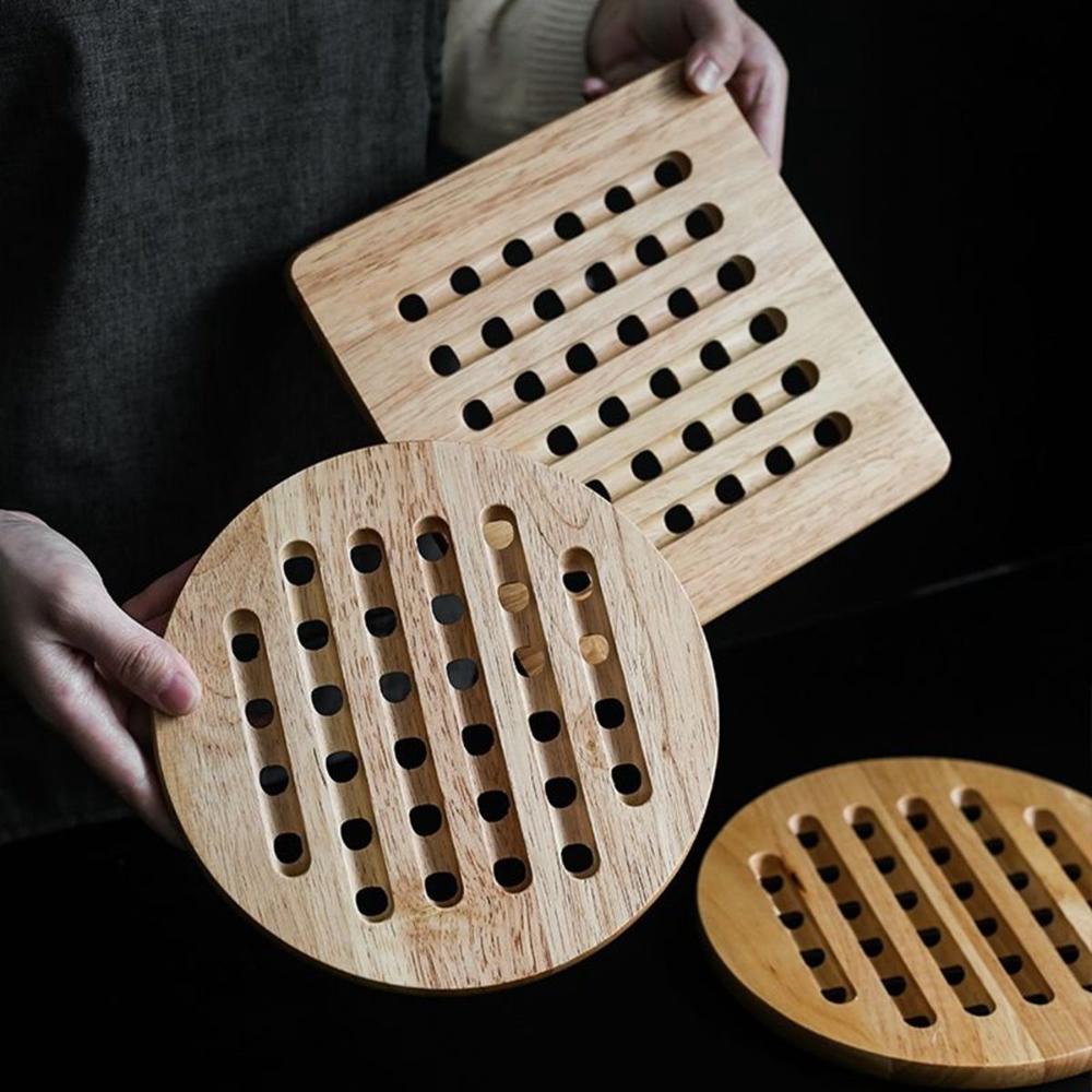 Кухня Натуральный Термостойкий Нескользящий Изоляционный Коврик Держатель для Посуды Подставка под Горячее Подставка для Сковороды