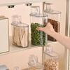 Sealed Food Storage Container Transparent Airtight Grain Canister Food Storage Bin with Pour Spout for Rice Beans Flour Snacks Kitchen