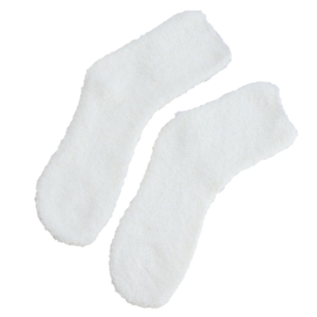 Women Coral Fleece Socks Warm Thick Socks Long Midi Low Lined Slipper