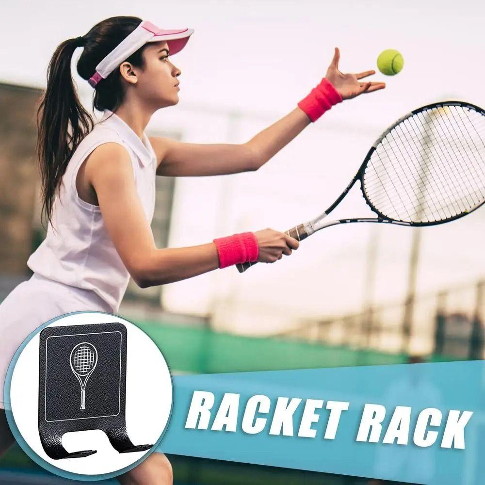 Настенный держатель для бадминтонных ракеток Самоклеящийся настенный крючок для ракеток Новая настенная стойка для теннисных ракеток