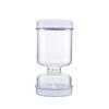 Kitchen Wet and Dry Separation Pickle Jar With Forks Wet and Dry Dispenser Flip Pickle Jar Plastic Inverted Storage Holder &clip