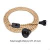 Hemp Rope Pendant Light Hanging E26 Socket with Cord Small Lighting Ceiling