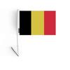 Drapeau Adhésif - Belgique - 14 X 21 Cm - Polyester - Léger - Recto/verso