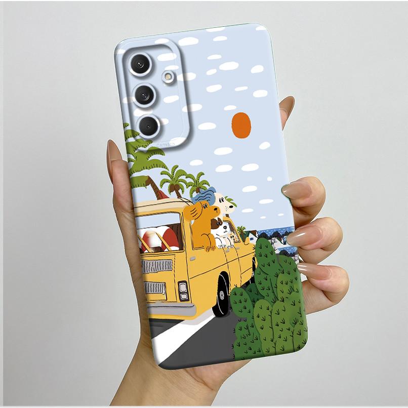 Чехол для телефона Samsung Galaxy M35 5G Бампер Силиконовый Ударопрочный Красивый Чехол с Бабочками и Цветами для Galaxy M 35 M55 Funda