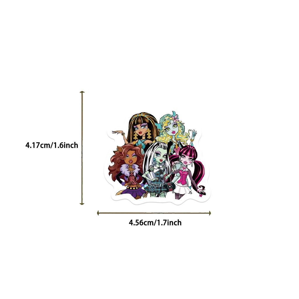 Монстер Хай стикеры наклейки Monster High аксессуары набор наклеек стикерпак 70 шт