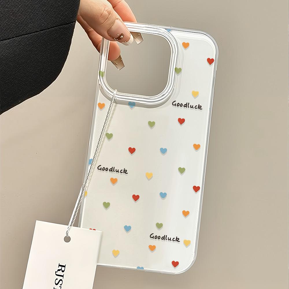 Painted Phone Case for iPhone 12 13 15 16 iPhone 16 12 13 14 15 Pro 14 15 16 Pro Max Coverage Shockproof Anti-Fingerprint Fresh Style Protective Case