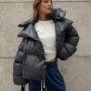 Winter Warm Cotton Puffer Jackets Women's Loose Parkas Coat Vintage Bread Jacket Outwear Office Ladies Quilted Jacket