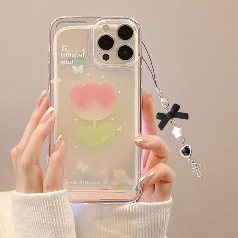 Милый бант телефонный ремешок с подвеской съемный брелок бабочка звезда телефон шнурок рюкзак декор для женщин девочек