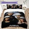 Постельное белье с узором ABBA Комплект одеяла Покрывало Наволочка Домашний Декор Подарок на День Рождения (1 пододеяльник + 2 наволочки без наполнителя)04