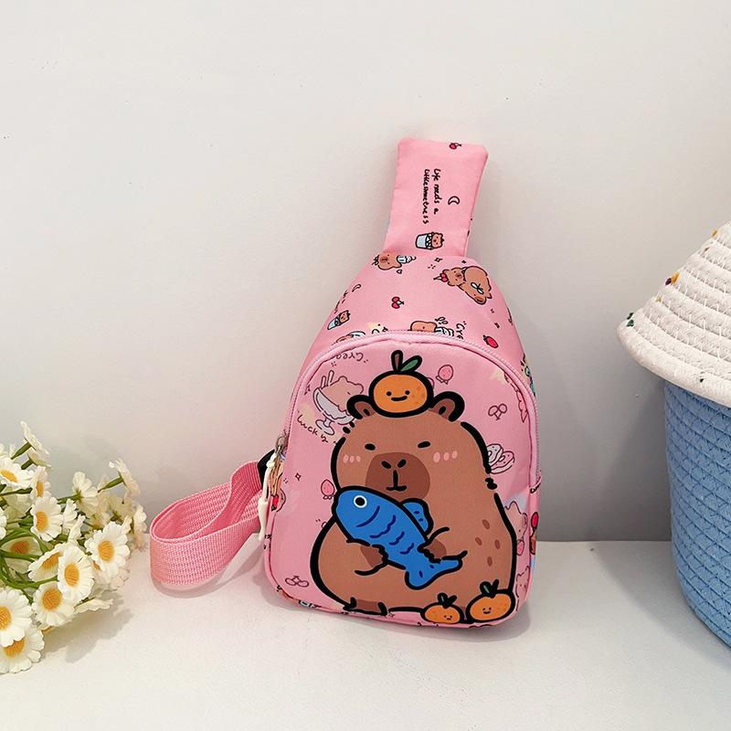 Новая сумка-мессенджер для мальчиков и девочек, милая мультяшная, большой вместимости, повседневная, универсальная, на плечо, детская нагрудная сумка