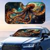 Ocean Octopus Sun Visor Reusable Aluminum Foil Car Sunshade UV Protection Heat Insulation Windshield Cover