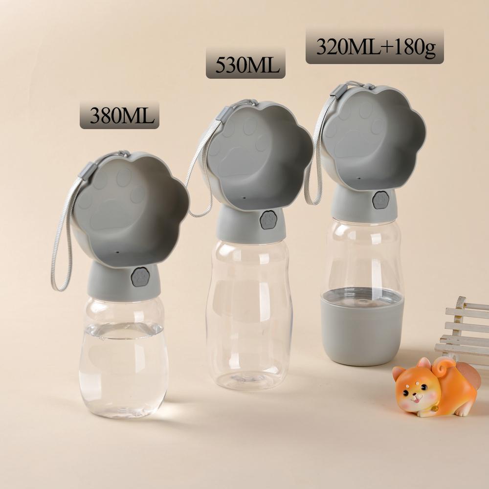 Dog Water Bottle 2-in-1 Portable Leakproof Pet Water Bowls with Food Container for Small Large Dogs Cats Puppies Walking Hiking