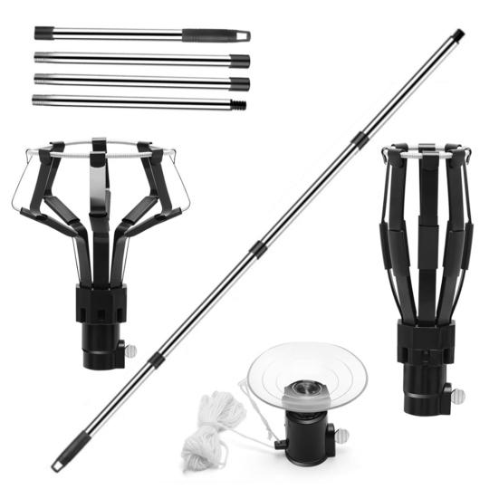 Устройство для замены лампочек Yousheng с присоской, простое в эксплуатации, высокодоступное устройство для замены лампочек с инструментом для извлечения лампочек на полюсах