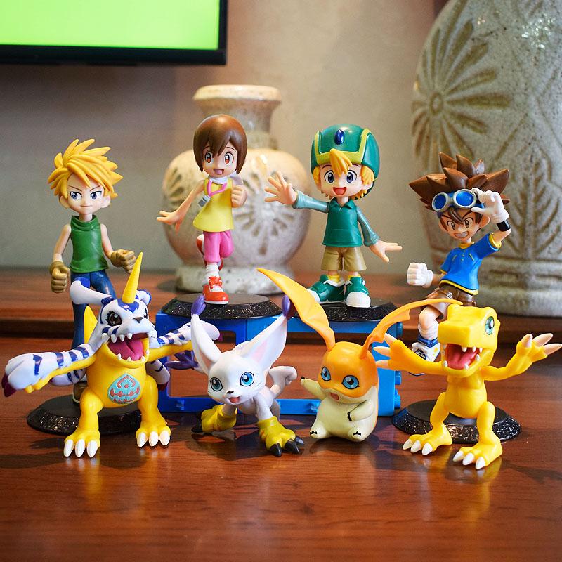 Digimon Adventure Figure Candy Toys Agumon Gabumon Patamon Gatomon Action Figure Model Collectible Doll Ornament