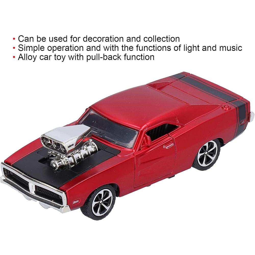 1/32 масштабная модель автомобиля Dodge Super-race, звуковой свет, игрушечный автомобиль из сплава, модель автомобиля в стиле ретро для семьи и дома