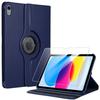 Case + Tempered Glass - BOOLING - for iPad A16 (11 ") / for iPad 10 (10.9") Rotative 360° - Navy Blue