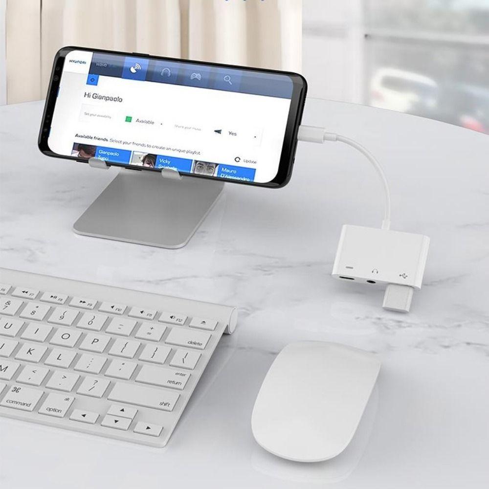 Планшет 3 в 1 Адаптер OTG для наушников Аудиоконвертер Передача данных Type-C на 3,5 мм