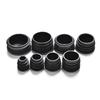 10X Black Plastic Blanking End Caps Cap Insert Plugs Bung For Round Pipe Tube