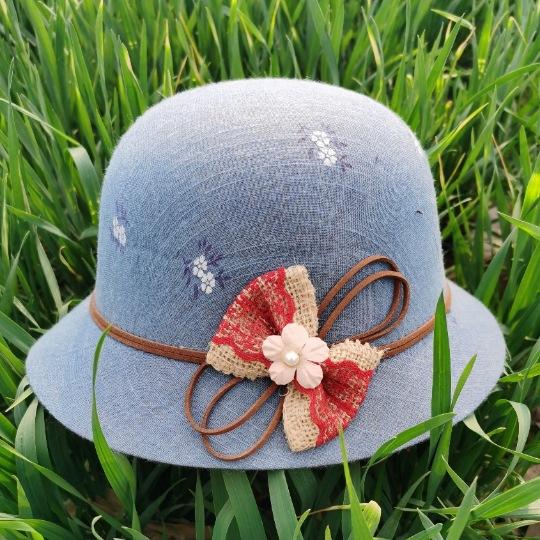 Hat female summer urbanite elegant hat trendy top hat sun protection outdoor sun hat one piece