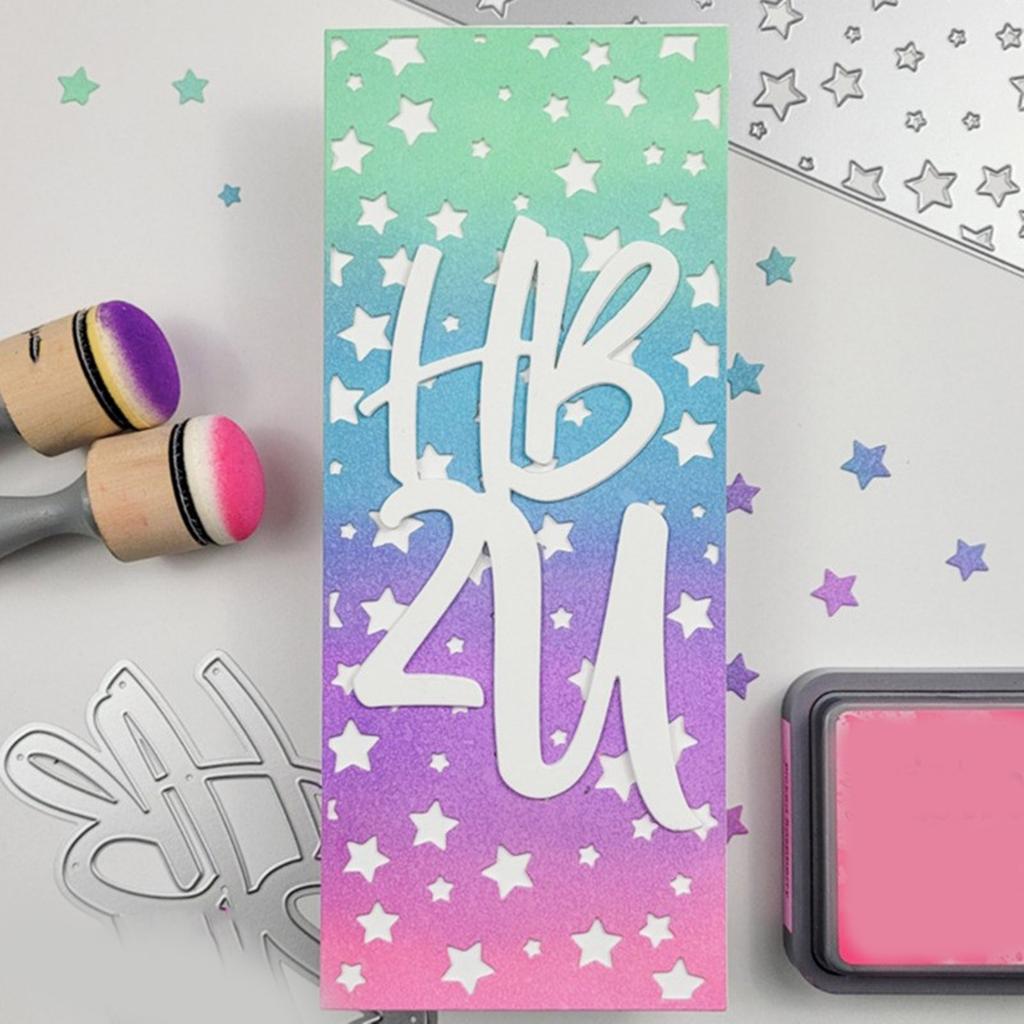 Звезды Фон Вырубные штампы Металлические вырубные штампы Шаблоны для тиснения Формы Вырубные штампы Трафареты для скрапбукинга Украшения альбома