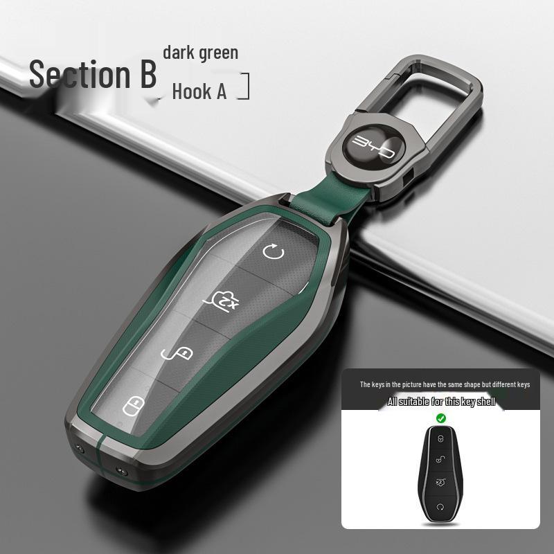 Чехол для ключей BYD: Совместим с Song Pro Plus, Yuan DMI, Dolphin, Han, Tang, Qin, Seal и Destroyer 05 Защитный чехол.