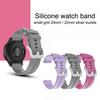 Watch Band 20mm/22mm Plaid Soft Silicone Watchband Wrist Strap Replacement for Garmin Venu SQ/Venu/Vivoactive 3 4/Forerunner 245