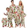Christmas Print Cute Family Set Pajamas, Home Clothes, Family Set Long Sleeve Top Pants Set