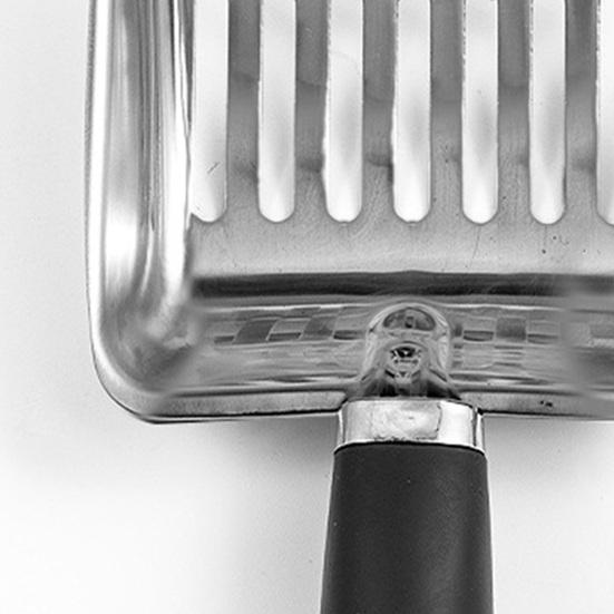 Совок для кошачьего туалета из нержавеющей стали, просеивающий совок для кошачьего туалета с нескользящей ручкой, пляжная лопата для кошачьего туалета