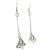 [L2307] - 'Sissi' Silver-white Designer Earrings