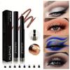 8 цветов, блестящие водостойкие и неразмазывающиеся тени для век с точилкой для карандашей и подводкой для глаз