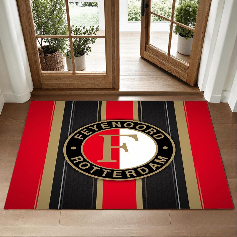 Feyenoord Design Crystal Velvet Rug Soft Decorative Mat for Bedroom Entrance