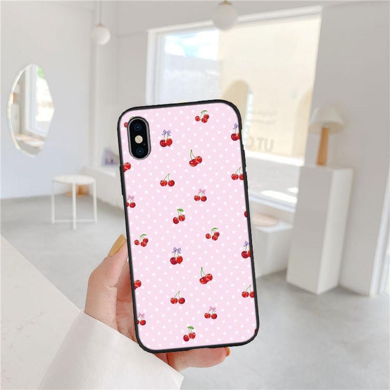 PP19 Вишня Милый Мягкий Чехол для Телефона для Xiaomi Xiaomi Poco M4 M5 M6 M7 X3 X6 X7 F8 Ultra Pro GT NFC