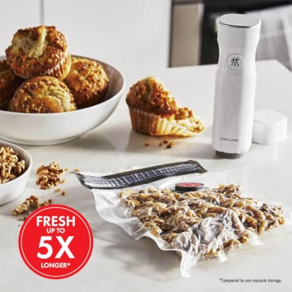 ZWILLING Fresh Save Set вакуумные пакеты для еды 10 галлонов многоразовые пакеты Sous Vide многоразовые пакеты для хранения еды для приготовления еды многоразовые пакеты для закусок