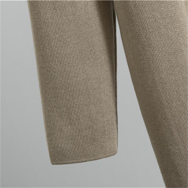 Женский осенне-зимний комплект платья Вязаная шаль-жакет Длинная юбка Комплект из двух предметов