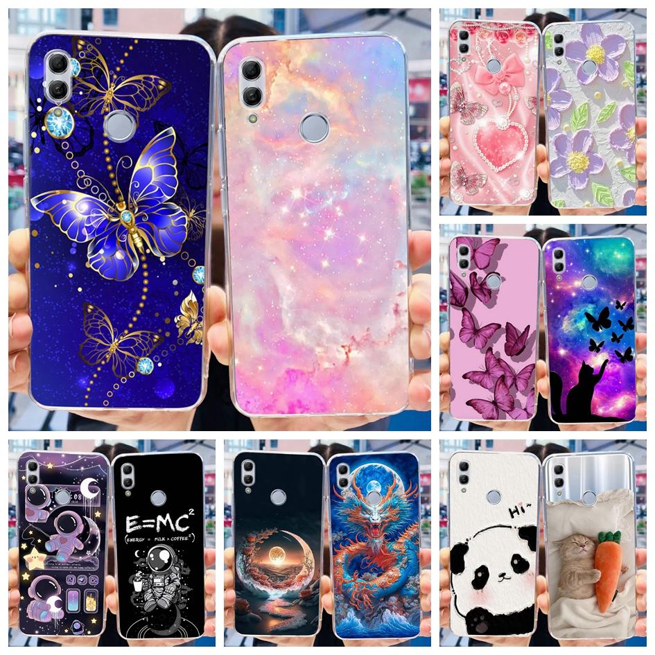 Чехол для Honor 10 Lite HRY-LX1 HRY-LX2 Чехол Мотылек Прозрачный Силиконовый Fundas Чехлы Для Honor 10 10i Honor10 Бампер