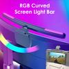 5 Colors LED Monitor Light Bar RGB Stepless Dimming Curve Screen Hanging Light Study Reading USB Eye-Caring Laptop Desk Lamp