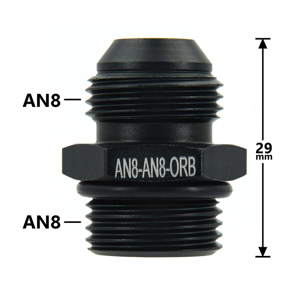 AN6 AN8 AN10 M14 M16 M18 1/2 1/4 3/8 NPT Прямой адаптер-тройник для топливного, масляного, воздушного шланга с наружной резьбой и врезкой