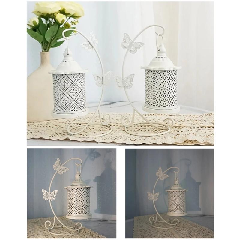 Vintages Hanging Freestandings Irons Lanterns Hollows Carving Romantics Dinner Wedding Decoration